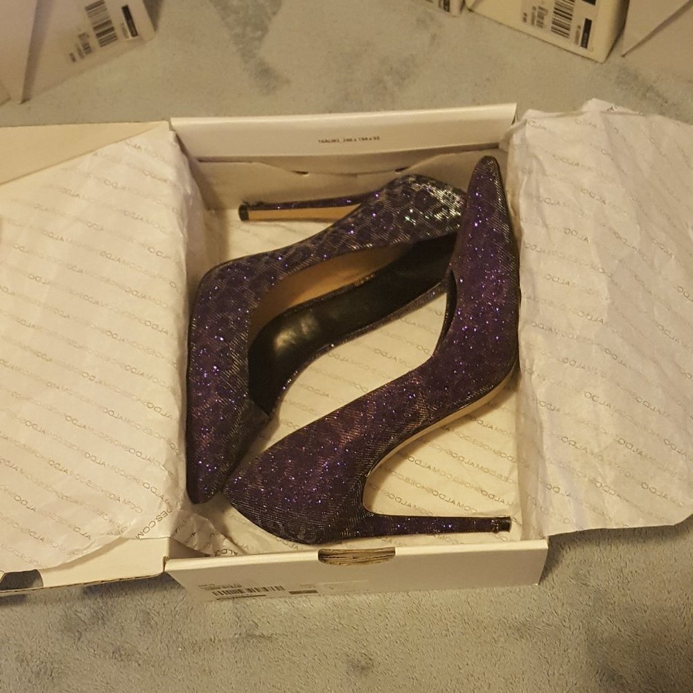 Aldo Hanrietta Women's Size 7 Purple Fabric Stiletto Pumps